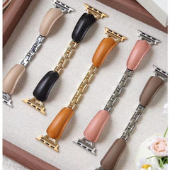 LoofFitU™ Luxe Leather-Metal Strap for Apple Watch – Elegant. Durable. Unique.