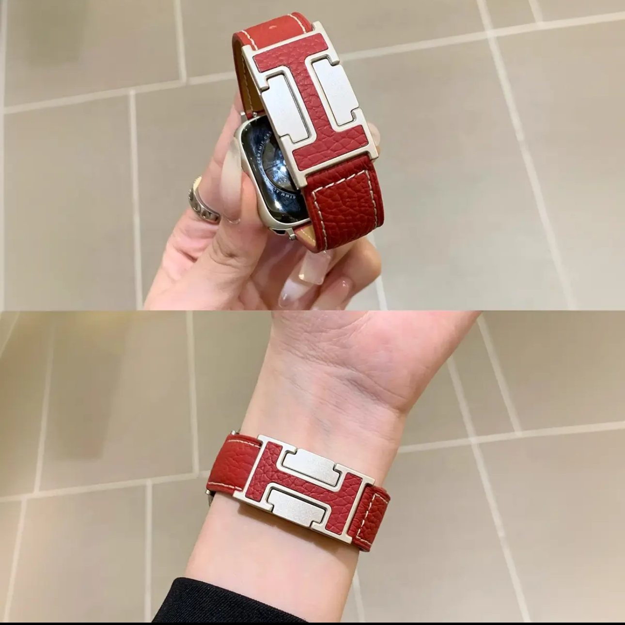 LoofFitU™ Stylish H-Shaped Leather Band – Elevate Your Look with Luxury and Comfort