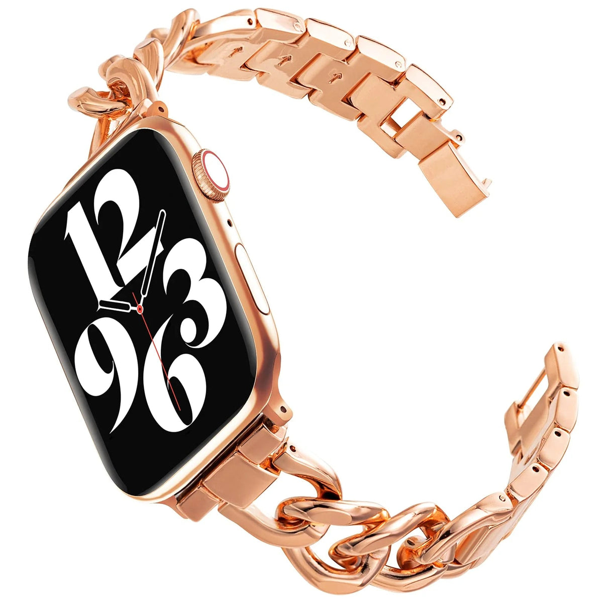 LoofFitU™ Heart-Shaped Link Bracelet for Apple Watch
