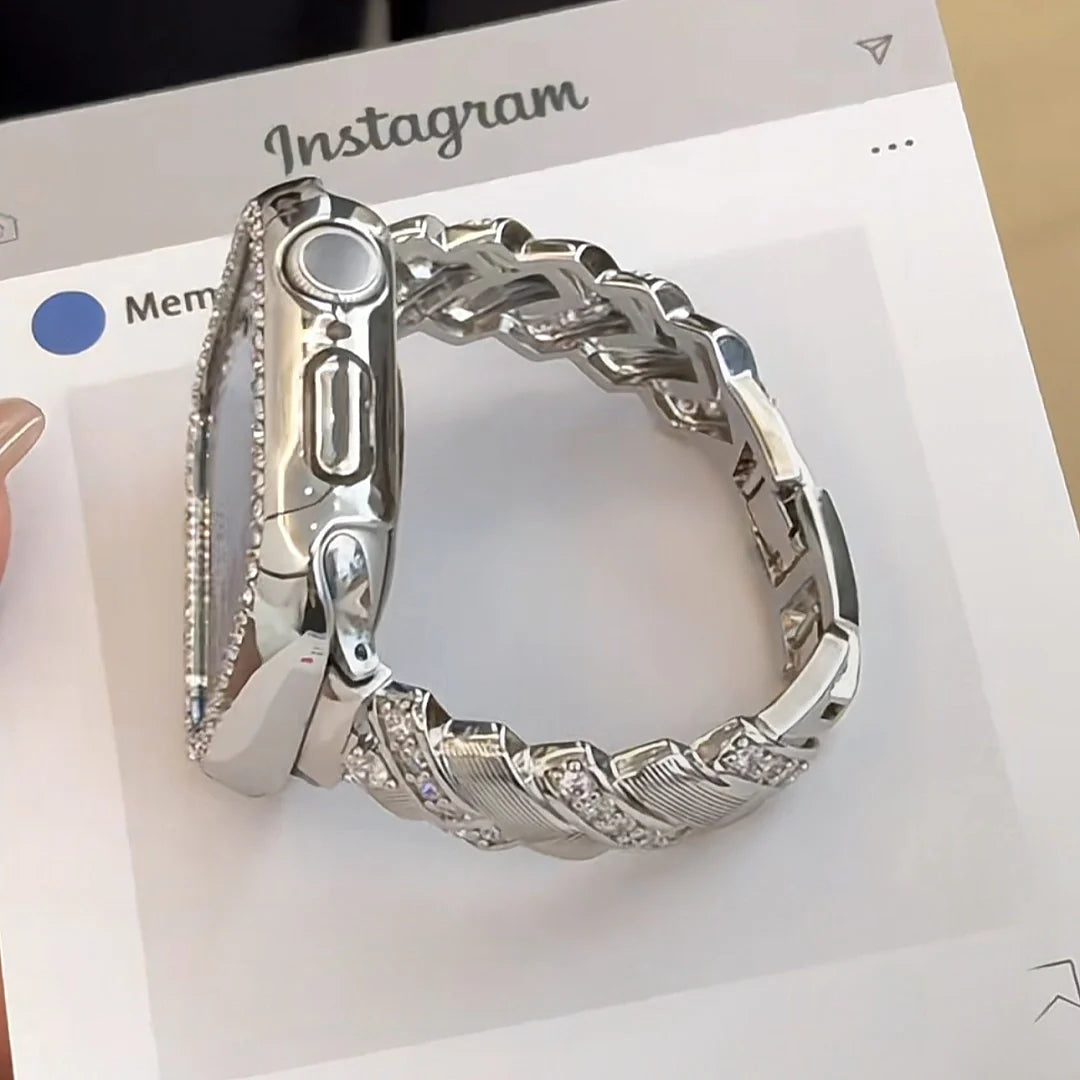 Wheat Diamond Metal Band