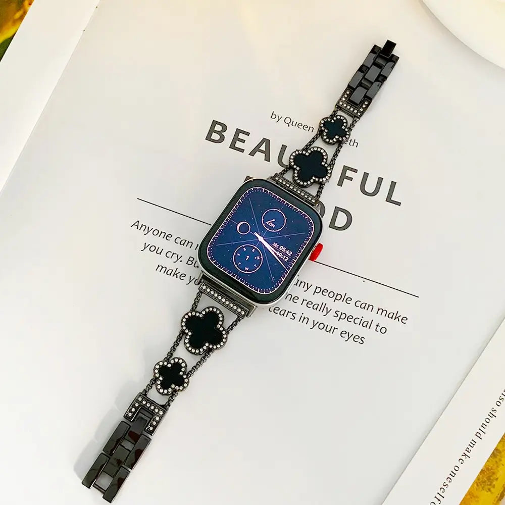 Diamond Clover Apple Watch Band