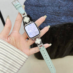 LoofFitU™ Diamond Clover Alligator Leather Strap – Shine Bright with Luxury and Style