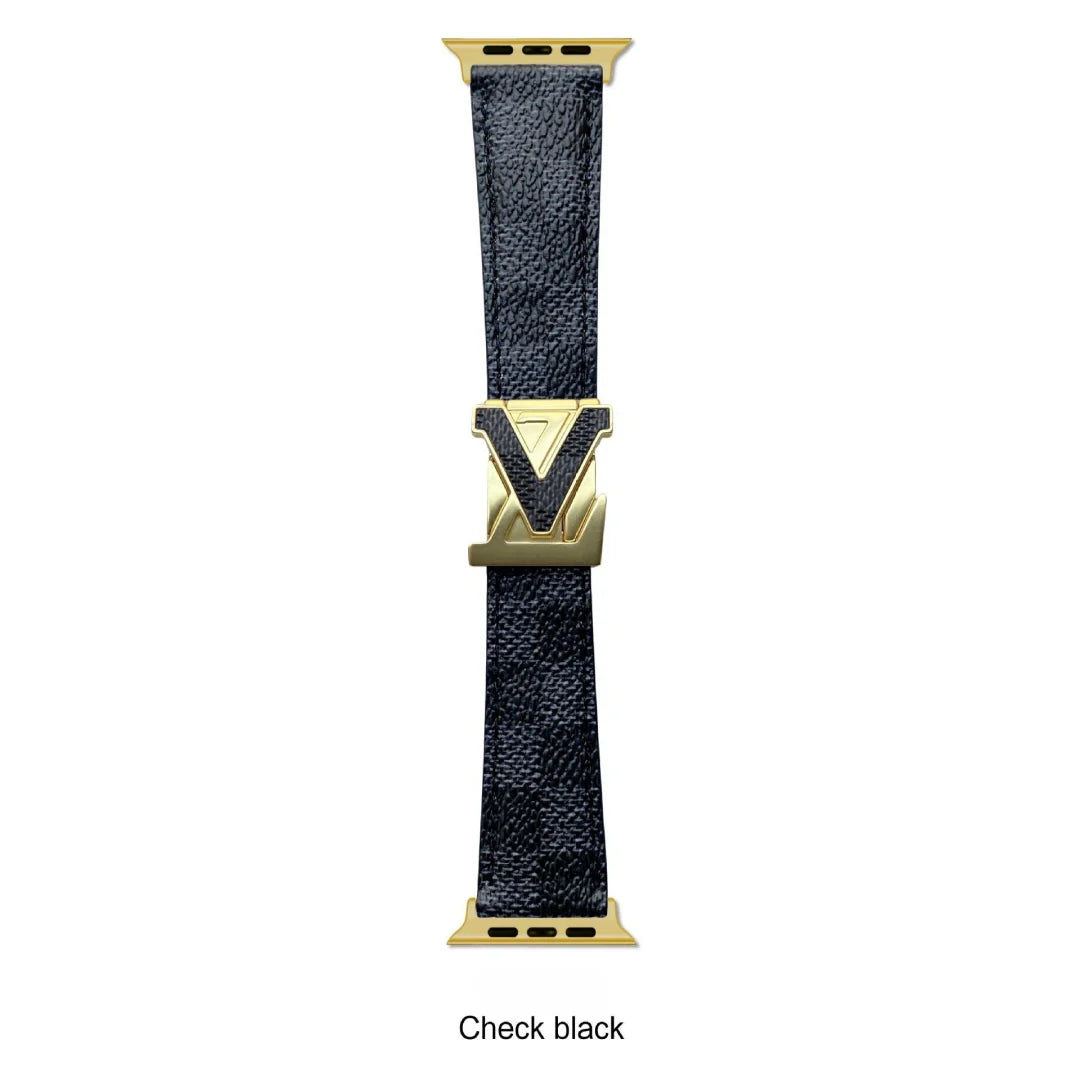 V-Clasp Leather Band