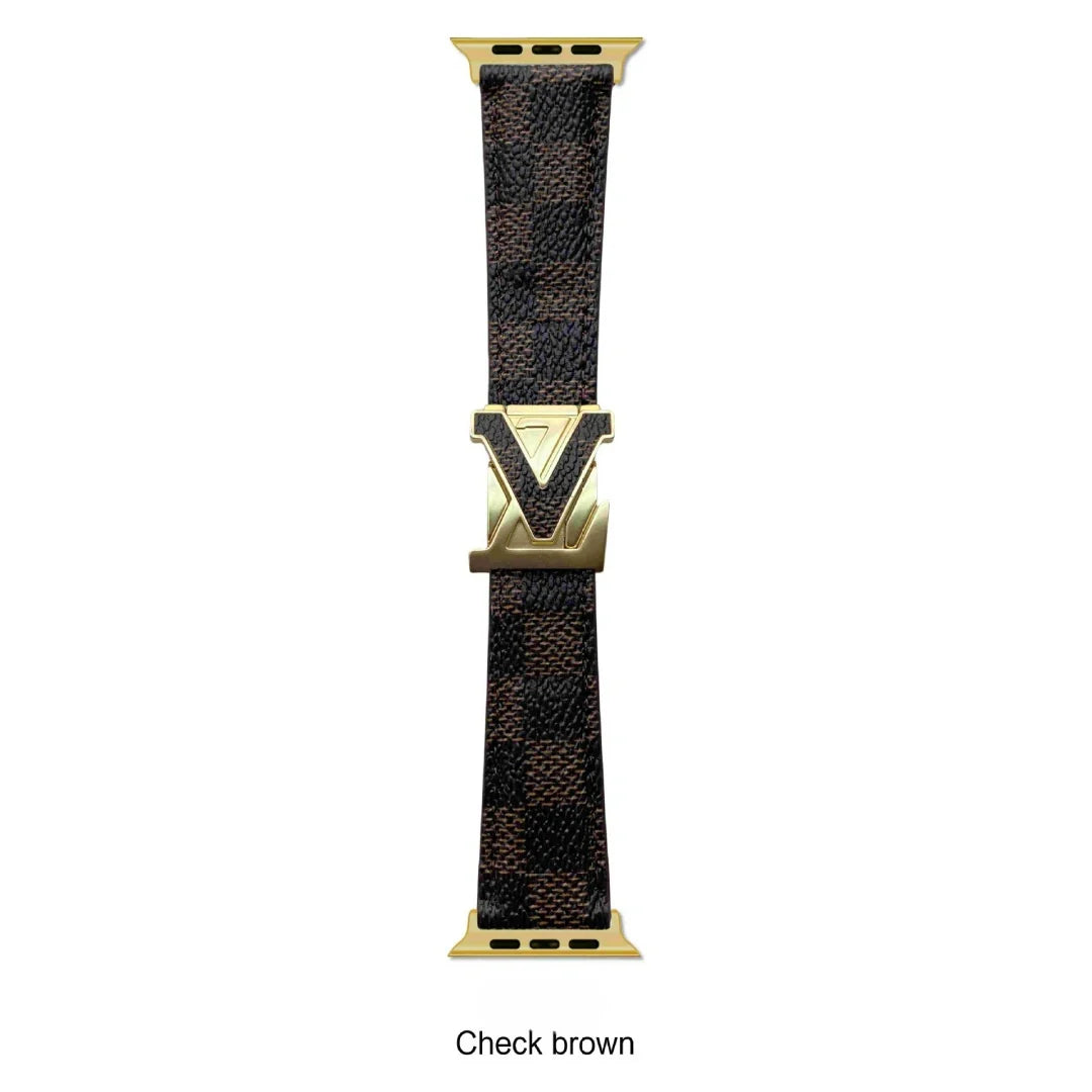 V-Clasp Leather Band