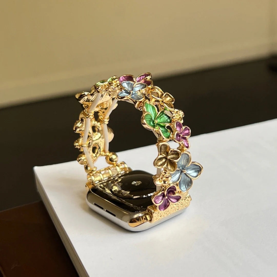 Floral Enamel Stretch Band