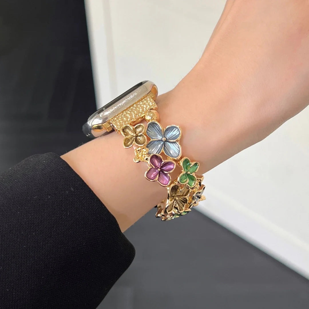 Floral stretch strap