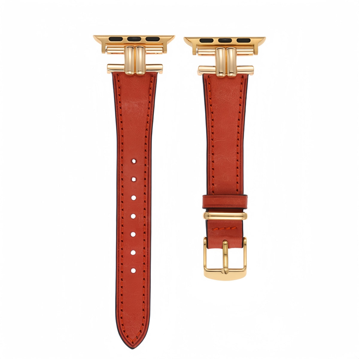 LoofFitU™ Retro Leather Metal Band – Vintage Elegance with a Modern Twist