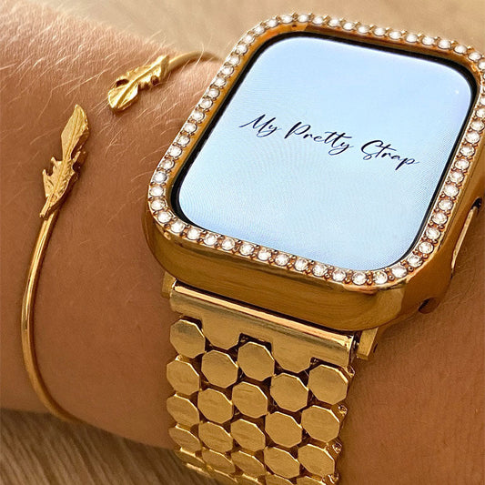 LoofFitU™ Honeycomb Stainless Steel Strap – Modern, Sleek, and Unforgettable