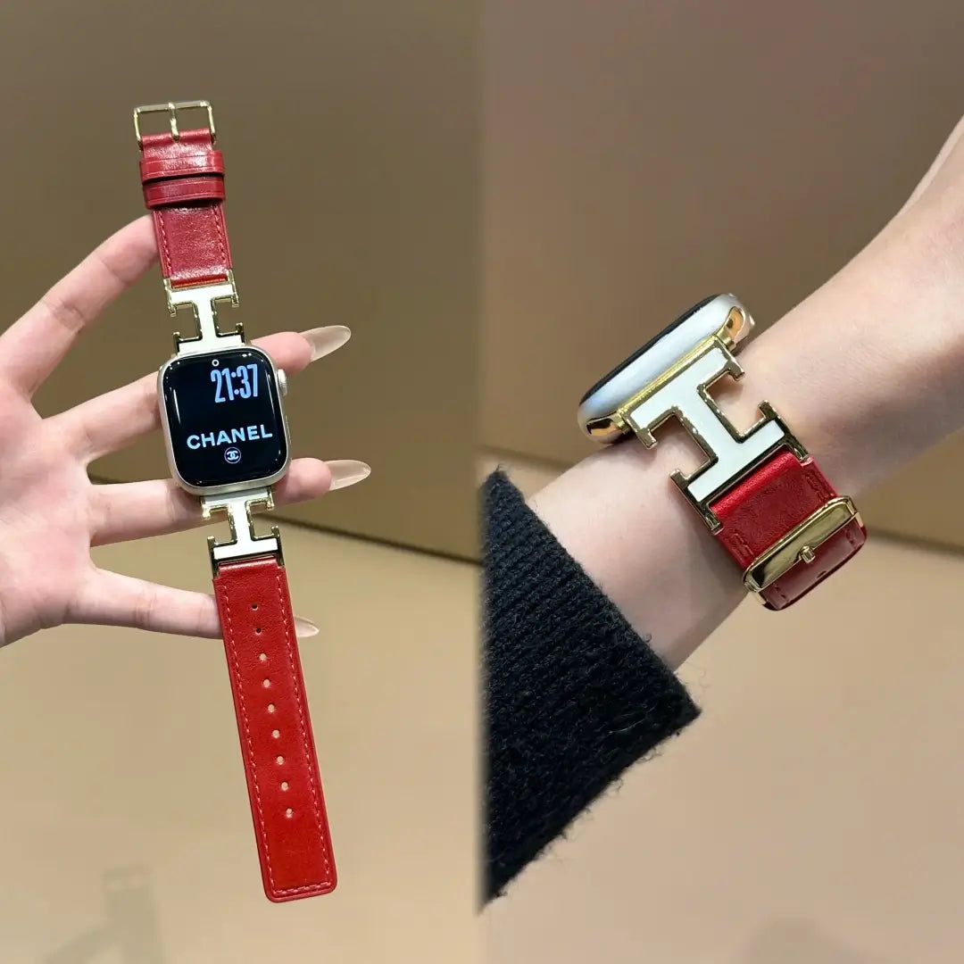 Double-H Leather Band