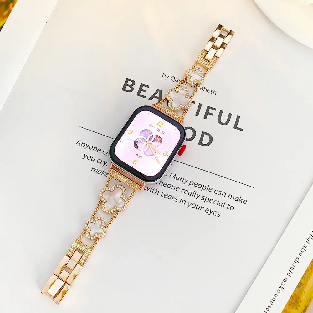 Diamond Clover Apple Watch Band