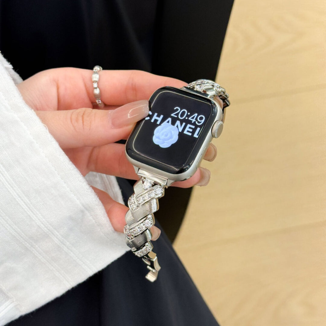 Wheat-stalk design bracelet metal strap