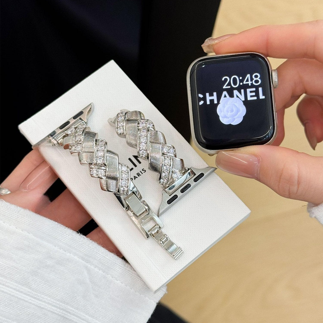 Wheat-stalk design bracelet metal strap