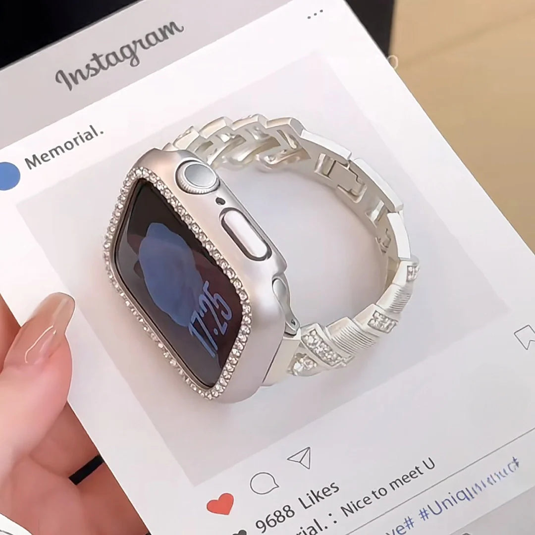 Wheat Diamond Metal Band