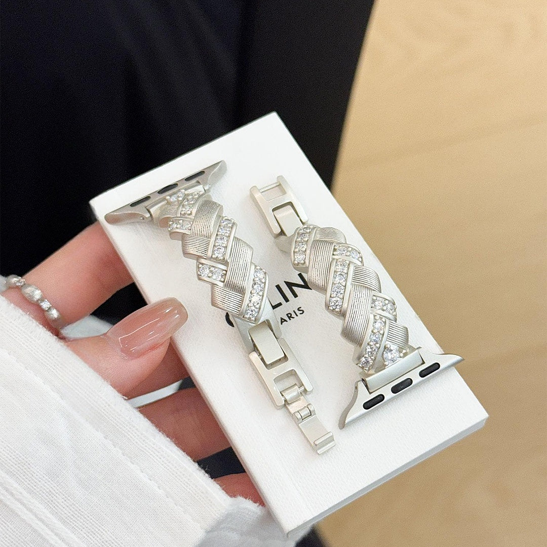 Wheat-stalk design bracelet metal strap